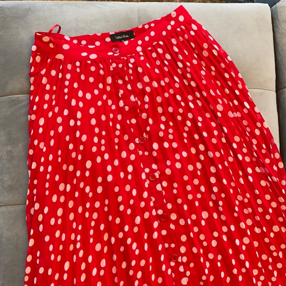 Red Long Skirt